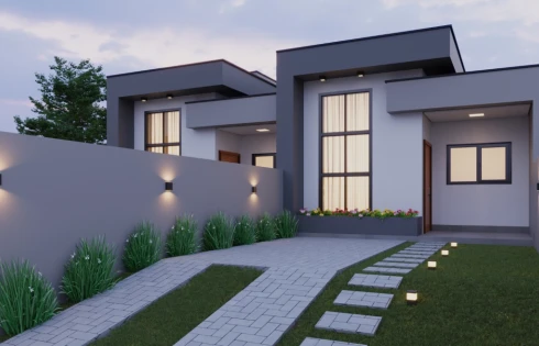 Sobrado Geminado com 3 quartos em Bela Vista, Palhoça