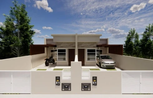 Casa Geminada com 2 quartos em Forquilhas, São José