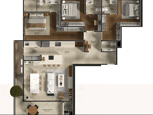 Apartamento em Pedra Branca, Palhoça