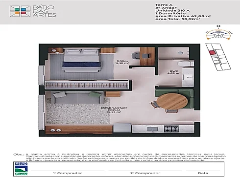 Apartamento em Pedra Branca, Palhoça
