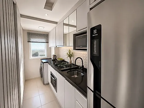 Apartamento 2 Quartos com 1 Suíte e 54m² - Pedra Branca - Apartamento em Pedra Branca, Palhoça - Foto 2