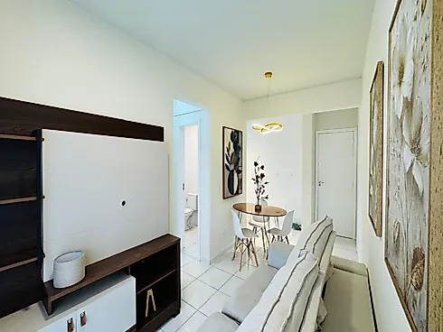 Apartamento com 2 Dormitórios Mobiliado - Pagani - Apartamento em Pagani, Palhoça - Foto 5