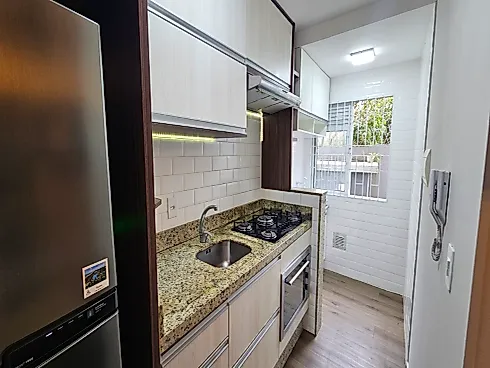 Apartamento 2 Dormitórios Mobiliado - Barra do Aririu - Apartamento em Barra do Aririú, Palhoça - Foto 4