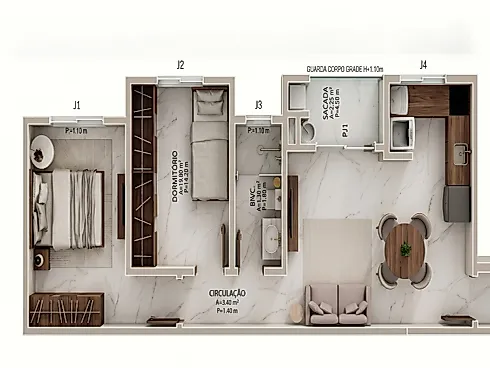 Apartamento 2 Quartos no Residencial Maanaim - Nova Palhoça - Foto 6