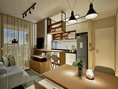 Apartamento 2 Quartos com 1 Suíte - Pedra Branca - Foto 2