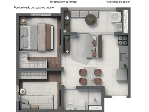 Apartamento 2 Quartos na Estação Pirituba - Vila Pereira Barreto - Foto 17