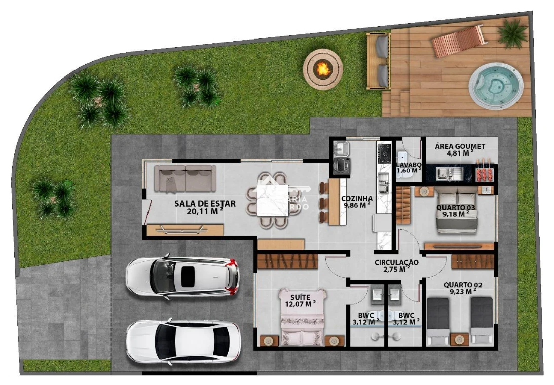 Casa em Forquilhas, São José. 3 quartos, 113m². Imagem 10 de 10