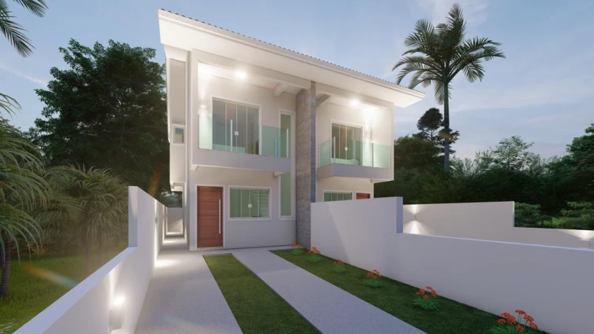 Sobrado Geminado em Madri, Palhoça. 2 quartos, 74m². Imagem 3 de 4