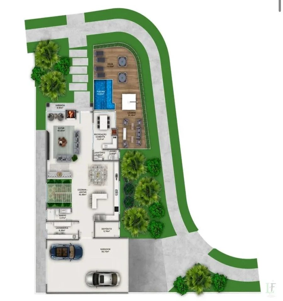 Casa em Pedra Branca, Palhoça. 5 quartos, 457m². Imagem 3 de 5