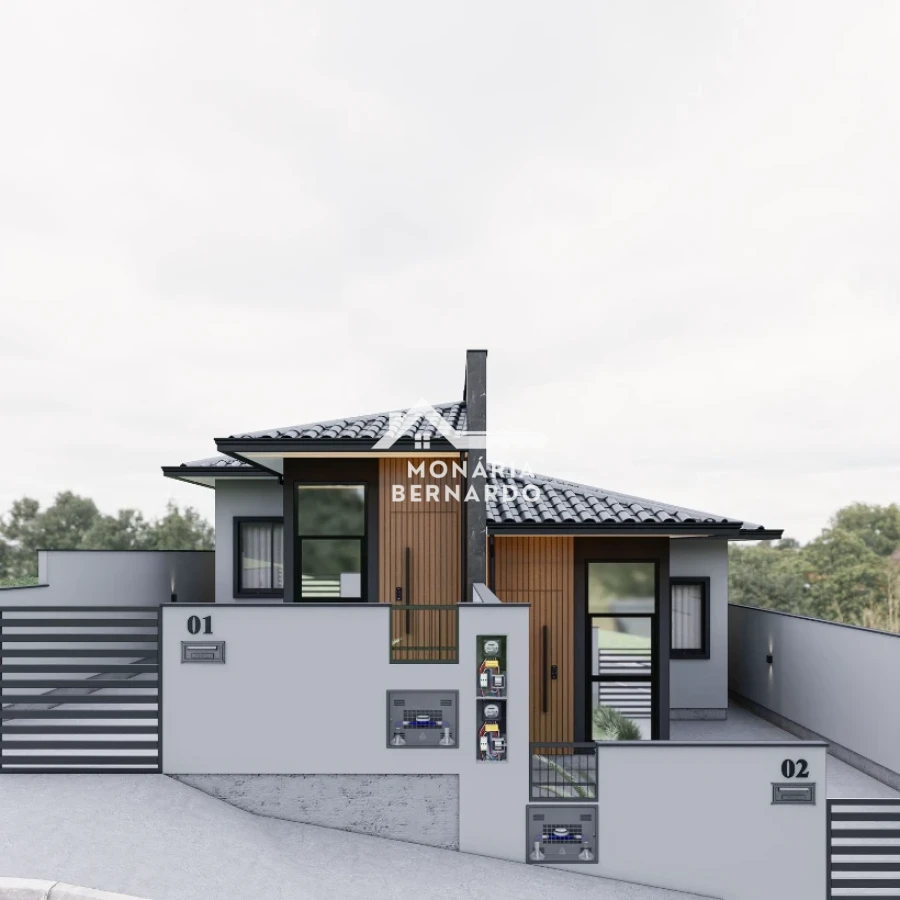 Casa Geminada em Forquilhas, São José. 2 quartos, 50m². Imagem 1 de 9