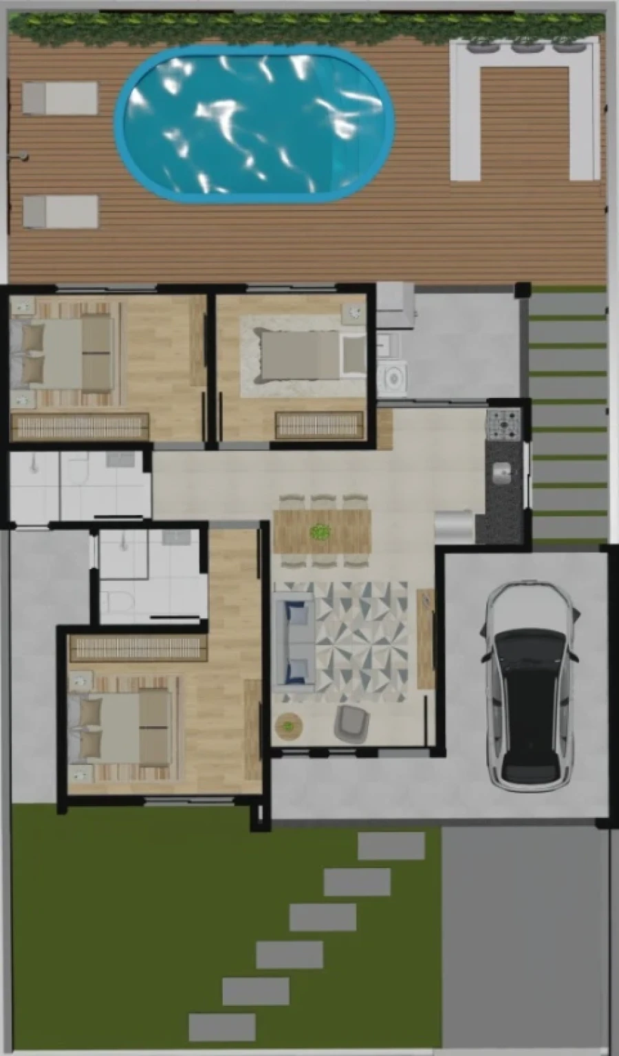 Casa em Nova Palhoça, Palhoça. 3 quartos, 91m². Imagem 12 de 23