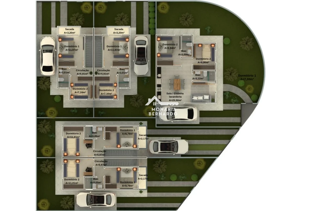 Sobrado Geminado em Guarda do Cubatão, Palhoça. 2 quartos, 67m². Imagem 13 de 14