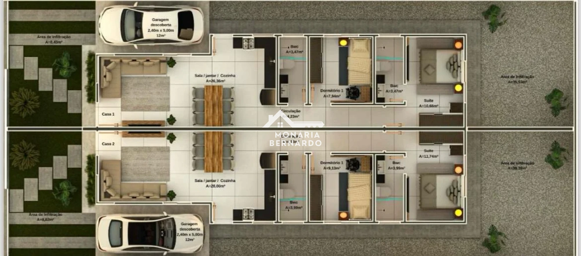 Casa Geminada em Guarda do Cubatão, Palhoça. 2 quartos, 64m². Imagem 8 de 8