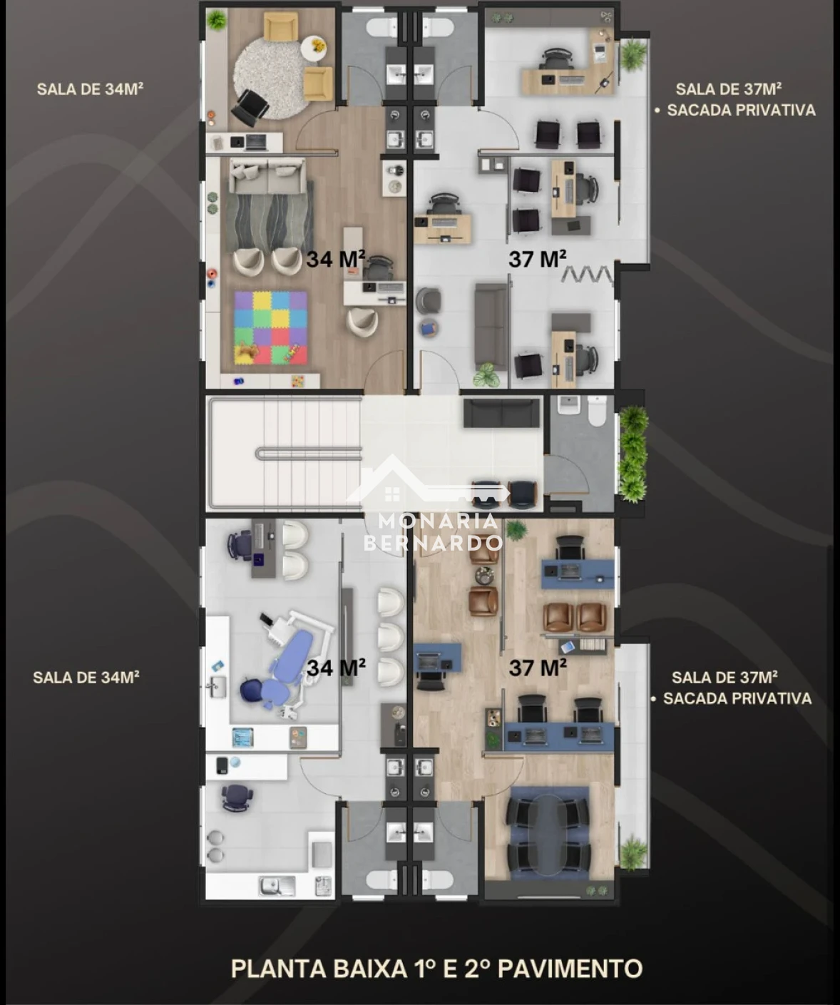 Escritório/Sala em Nova Palhoça, Palhoça. 0 quartos, 34m². Imagem 4 de 4