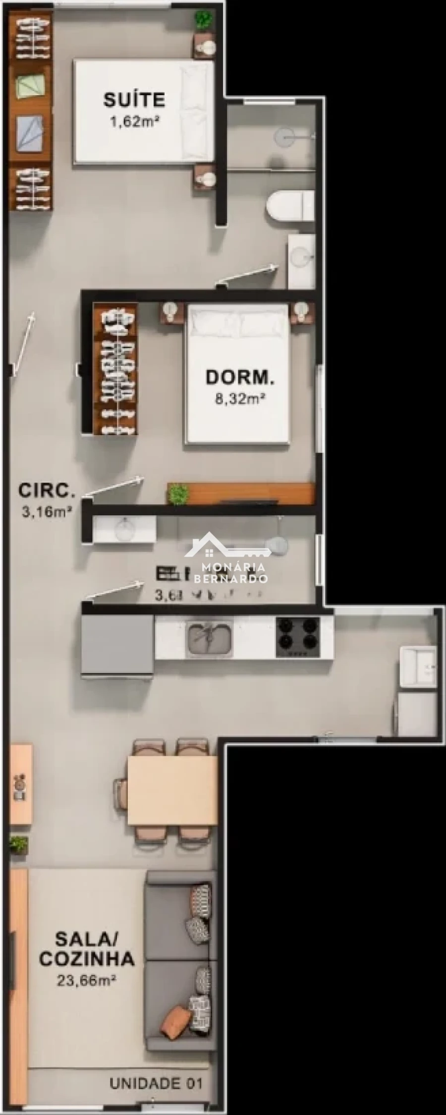 Casa em Areias, São José. 2 quartos, 74m². Imagem 4 de 5