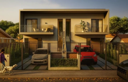 Sobrado geminado 3 dormitórios, sendo 1 suíte Loteamento Villa Toscana