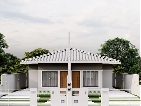 Casa Geminada com 2 quartos em Barra do Aririú, Palhoça