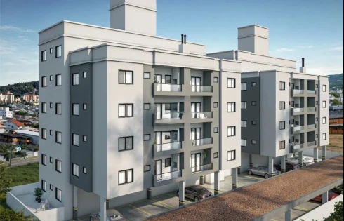 Apartamento com 2 quartos em Aririú, Palhoça
