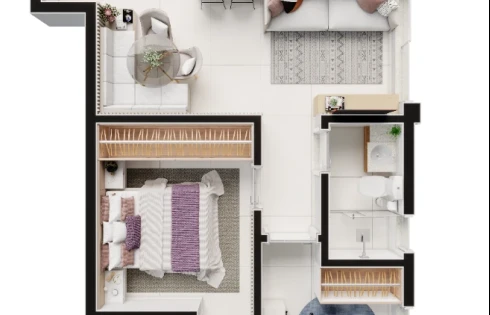 Apartamento em Segismundo Pereira, Uberlândia