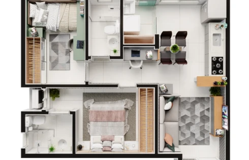 Apartamento em Segismundo Pereira, Uberlândia