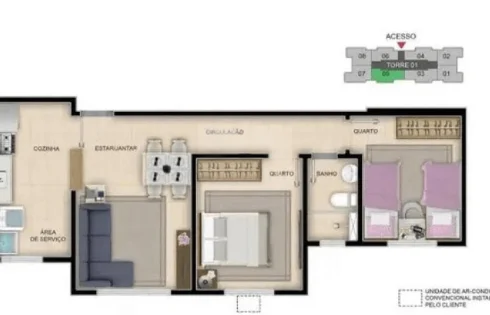 Apartamento em Presidente Roosevelt, Uberlândia