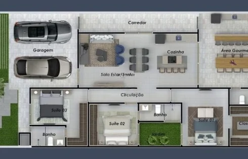 Casa em Aclimação, Uberlândia