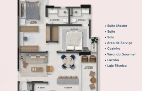 Apartamento em Santa Mônica, Uberlândia