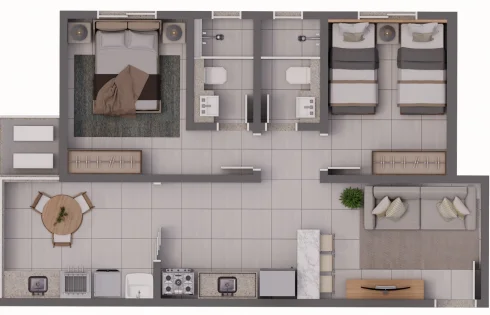 Apartamento em Tibery, Uberlândia