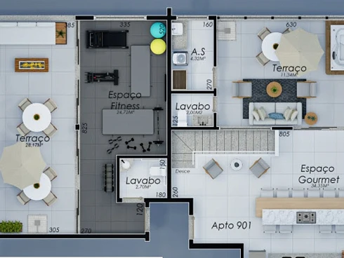 Apartamento em Laranjeiras, Uberlândia