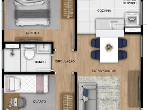 Apartamento em Jardim Patricia, Uberlândia
