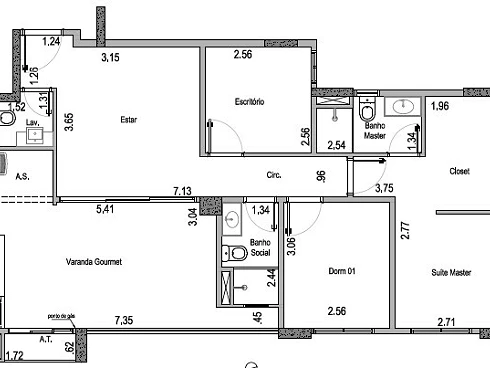 Apartamento em Gávea, Uberlândia