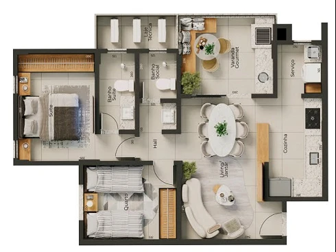Apartamento em Santa Mônica, Uberlândia