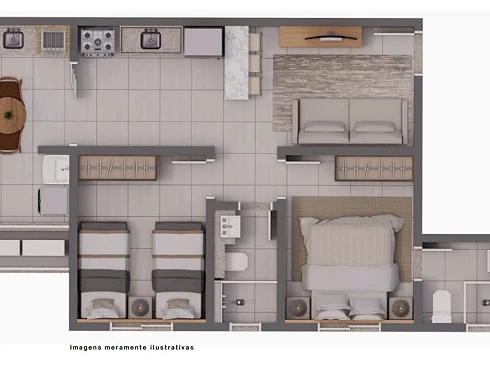 Apartamento em Tibery, Uberlândia