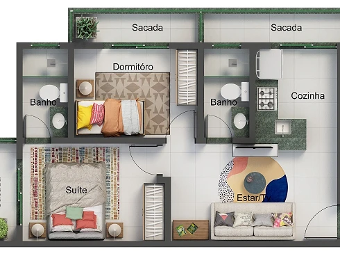 Apartamento em Santa Mônica, Uberlândia