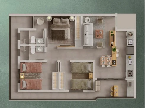 Apartamento em Tubalina, Uberlândia