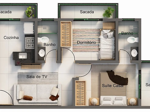 Apartamento em Santa Mônica, Uberlândia