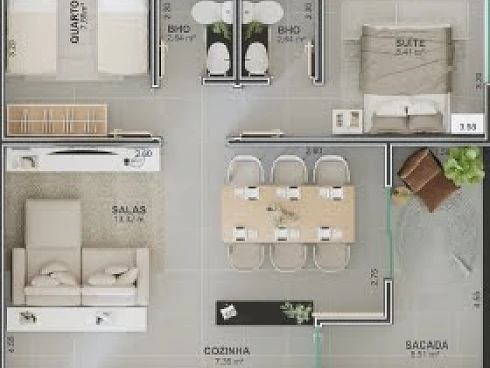 Apartamento em Santa Mônica, Uberlândia