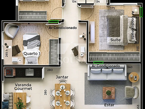 Apartamento em Osvaldo Rezende, Uberlândia