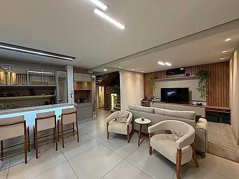 Casa a Venda Condomínio Village Paradiso com 4 Suítes - Casa em condomínio em Granja Marileusa, Uberlândia - Foto 1