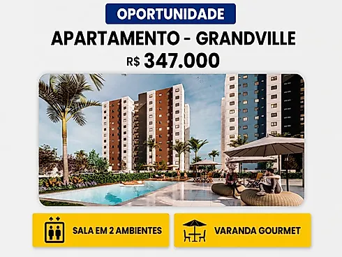Apartamento com 2 quartos em Grand Ville, Uberlândia