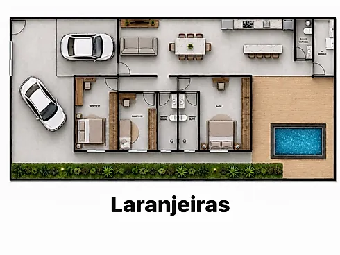 Casa com 3 quartos em Laranjeiras, Uberlândia