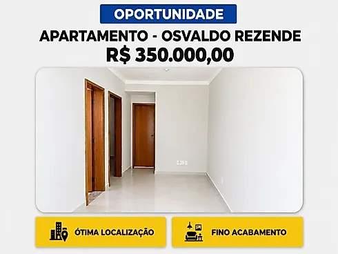 Apartamento com 2 quartos em Osvaldo Rezende, Uberlândia