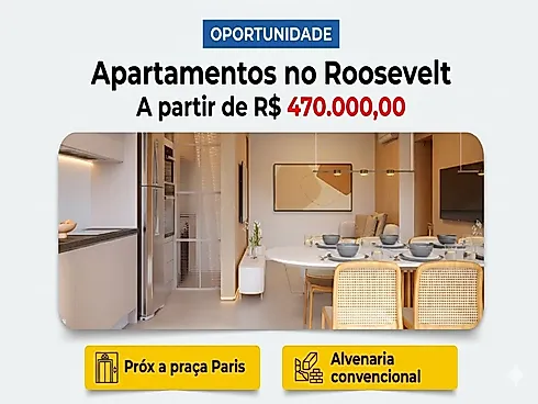 Apartamento com 2 quartos em Presidente Roosevelt, Uberlândia