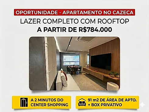 Apartamento com 3 quartos em Cazeca, Uberlândia
