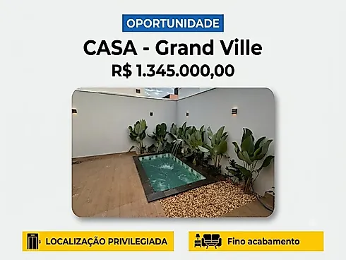 Casa com 3 quartos em Grand Ville, Uberlândia