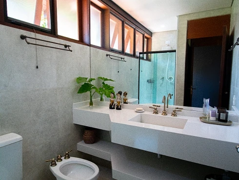 Casa Estilo Bali + Terreno ao Lado à Venda em Camburi 100m da Praia - Foto 47