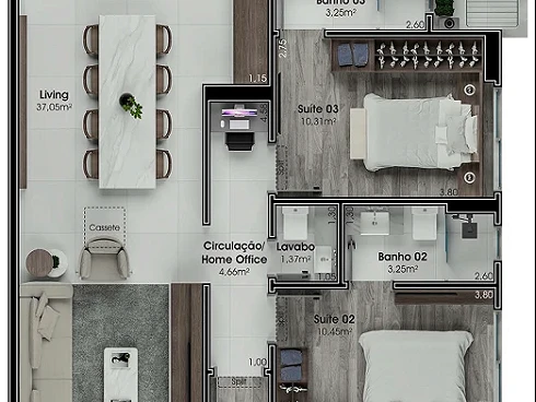Residencial Manhattan - Apartamento em Nossa Senhora do Rosário, São José - Foto 3