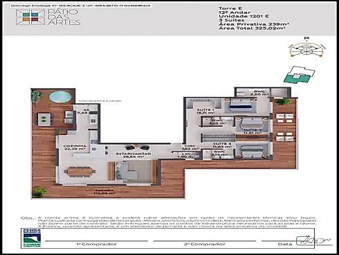Apartamento Cobertura em Pedra Branca, Palhoça/SC - Cobertura em Pedra Branca, Palhoça - Foto 3