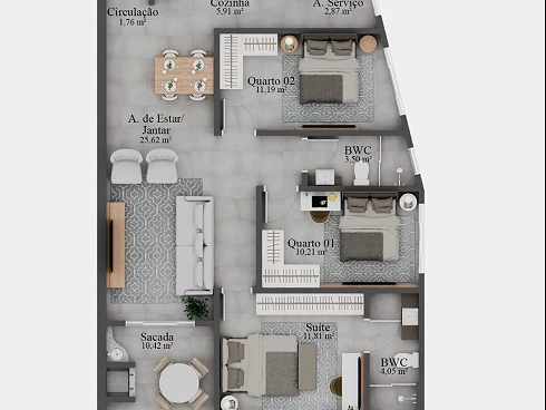 Residencial Phoenix - Apartamento em Centro, Santo Amaro da Imperatriz - Foto 4