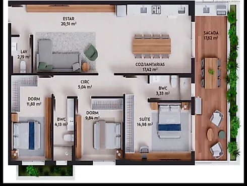 Apartamento Patio das Artes Pedra Branca - Foto 2
